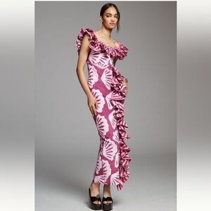 Anthropologie NWT SIKA KC Off-The-Shoulder
Ruffle Dress size 4.